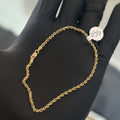 10k Gold 2.5mm Rope Bracelet