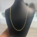 10k Gold 3mm Figaro Diamond Cut Chain