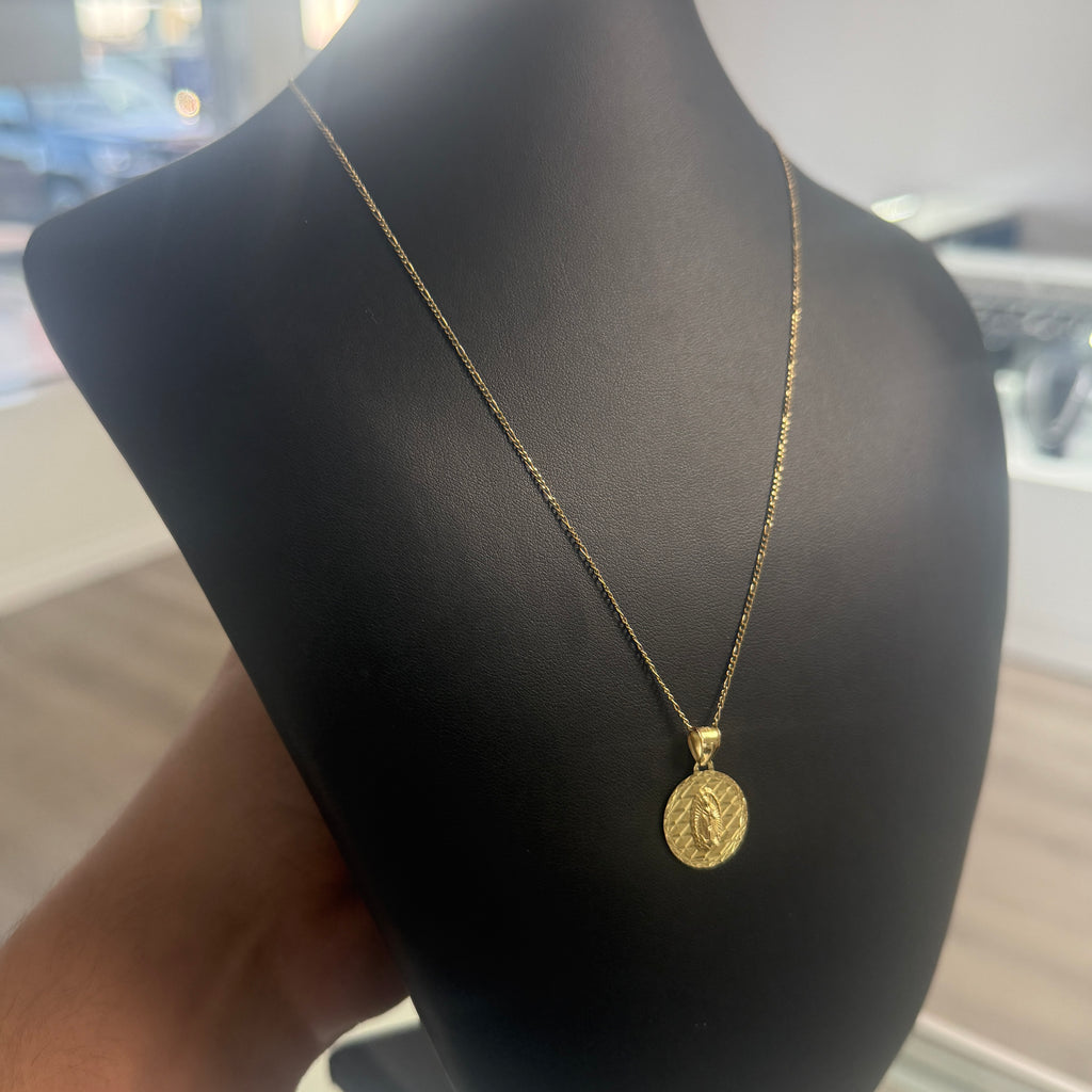 10k Gold Virgin Mary Set