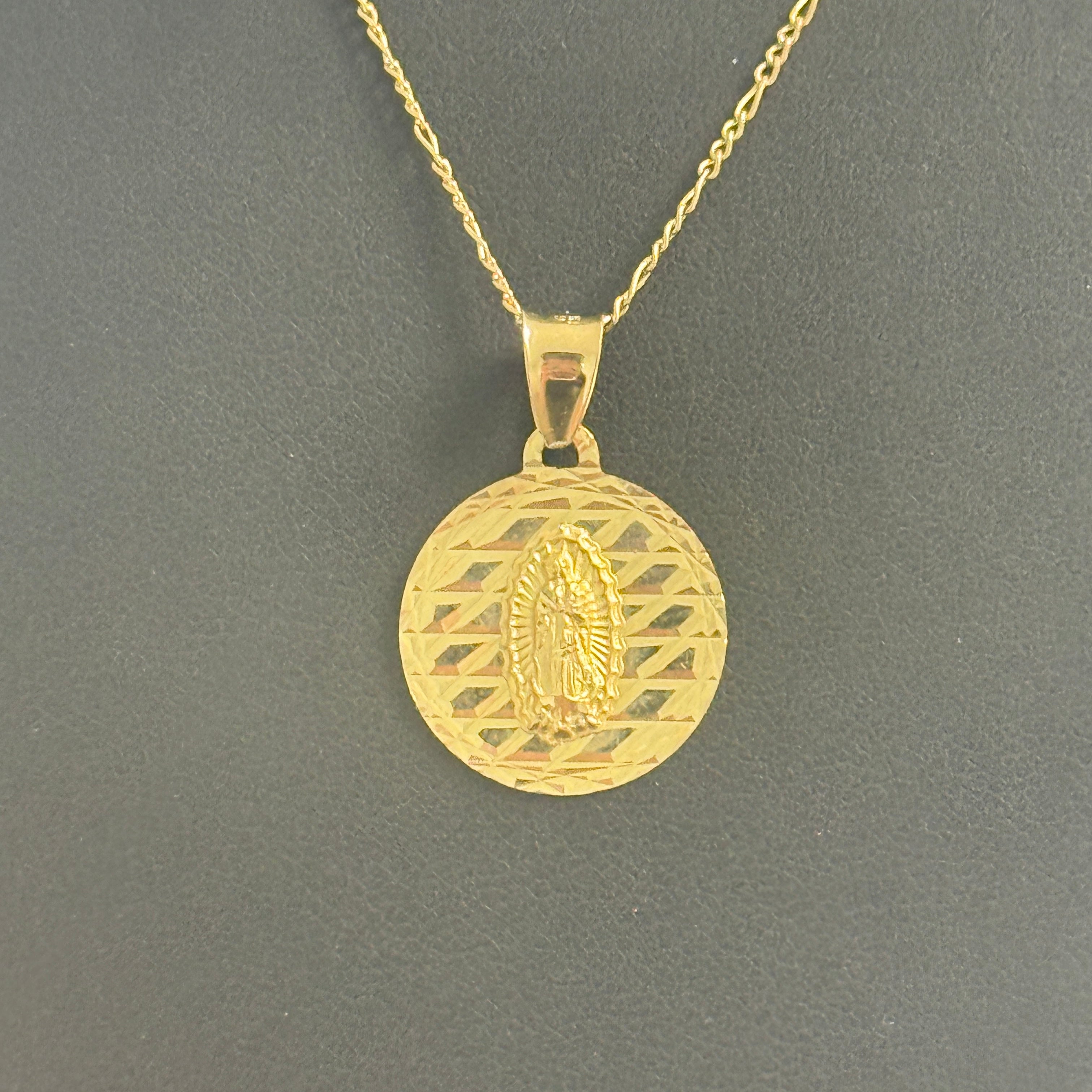 10k Gold Virgin Mary Set