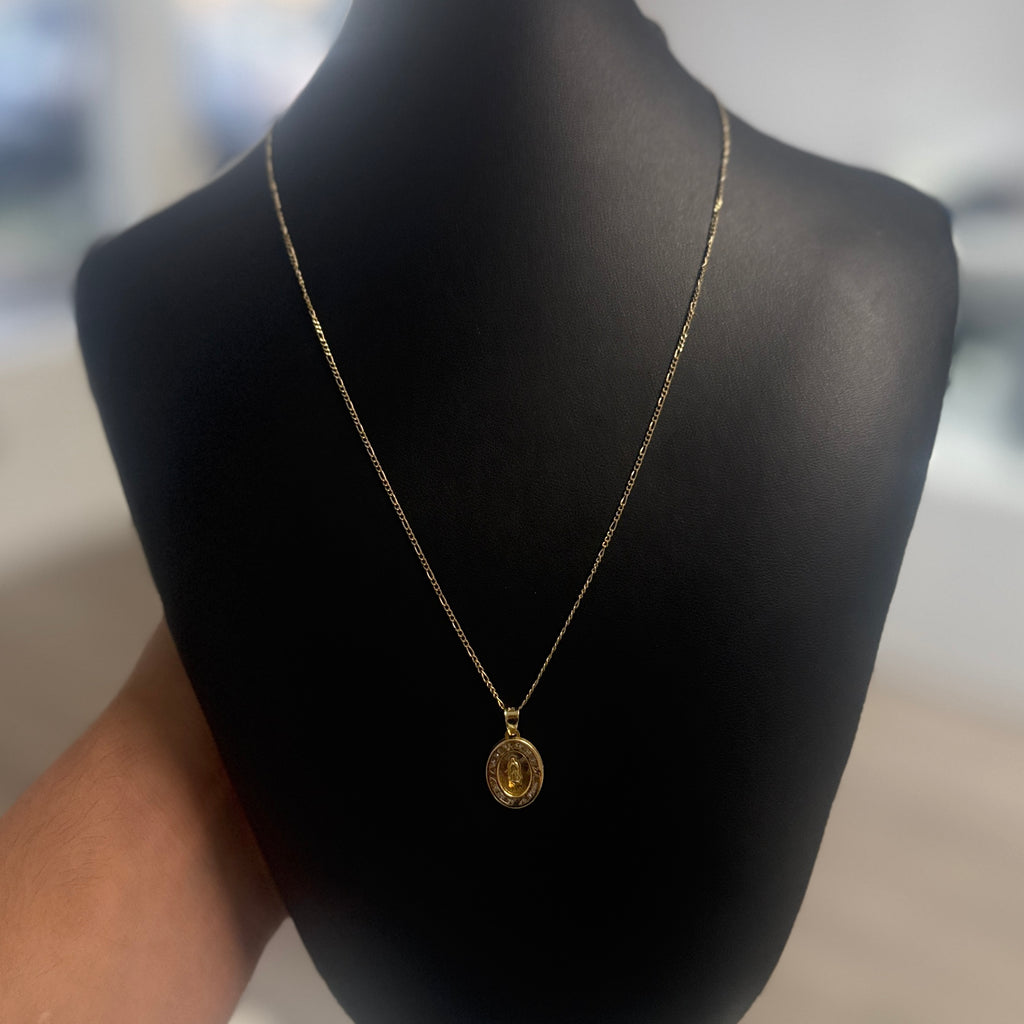 10k Gold Virgin Mary Set