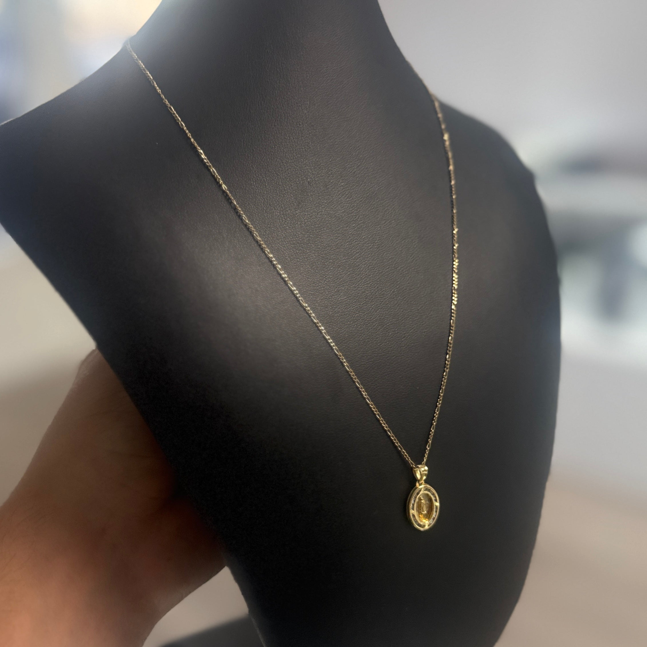 10k Gold Virgin Mary Set