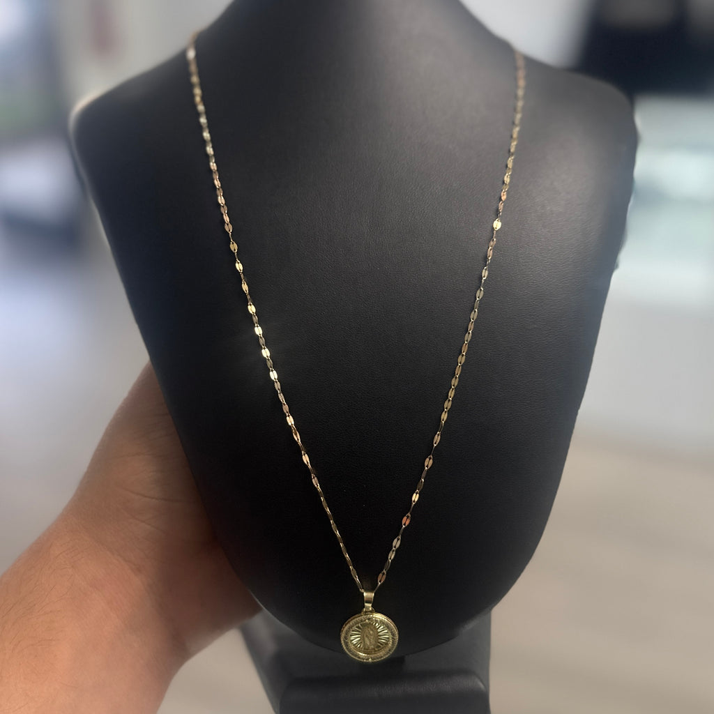 10K Gold Confetti Virgin Mary Set