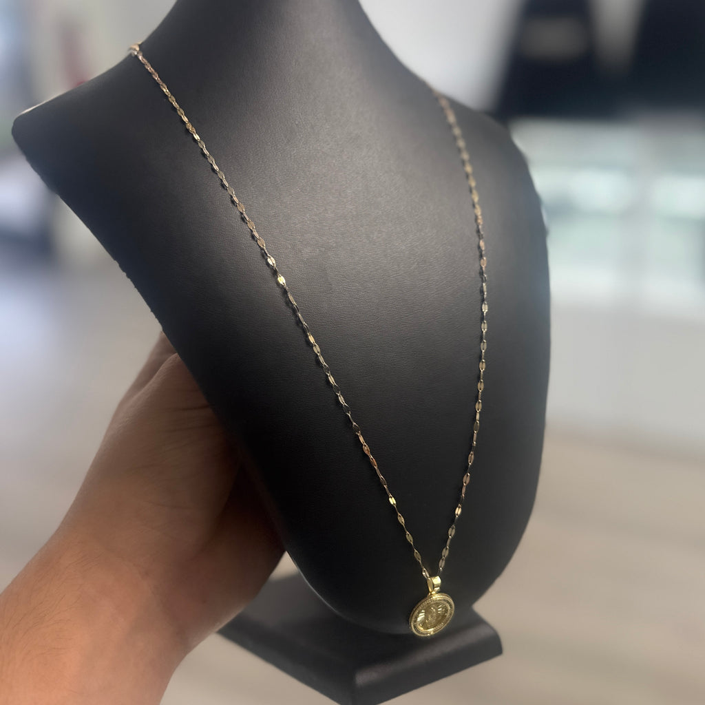 10K Gold Confetti Virgin Mary Set