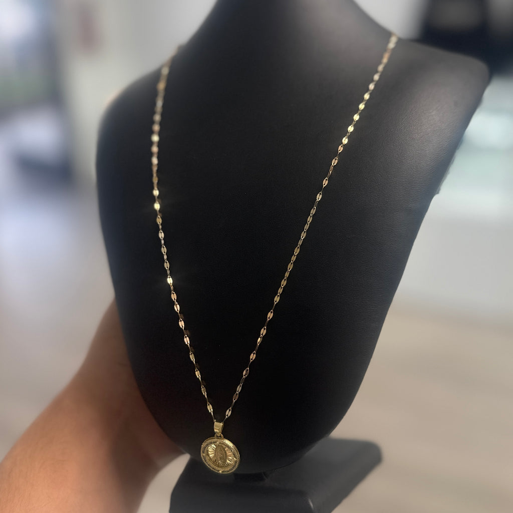 10K Gold Confetti Virgin Mary Set