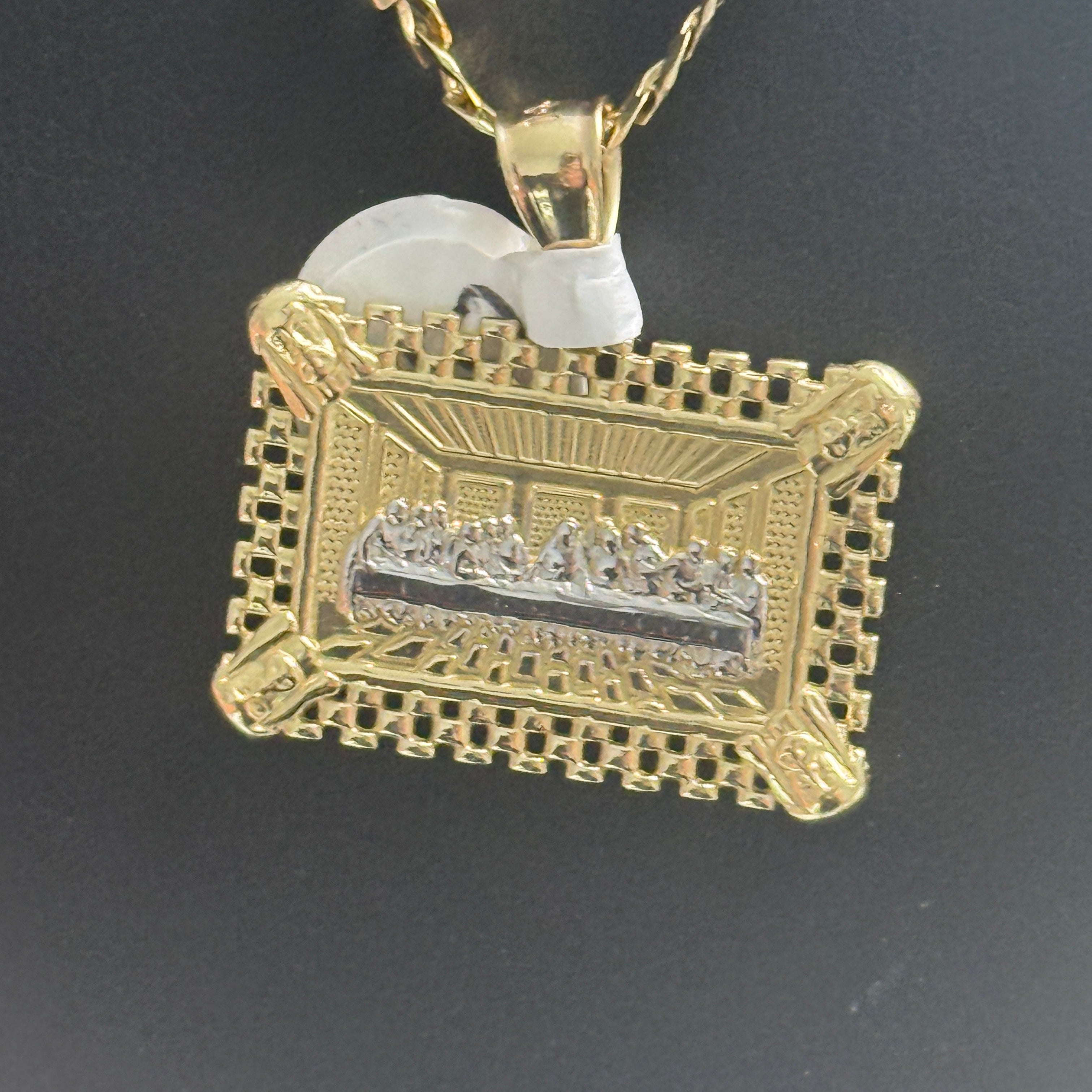 14k Gold Cuban Last Supper Set