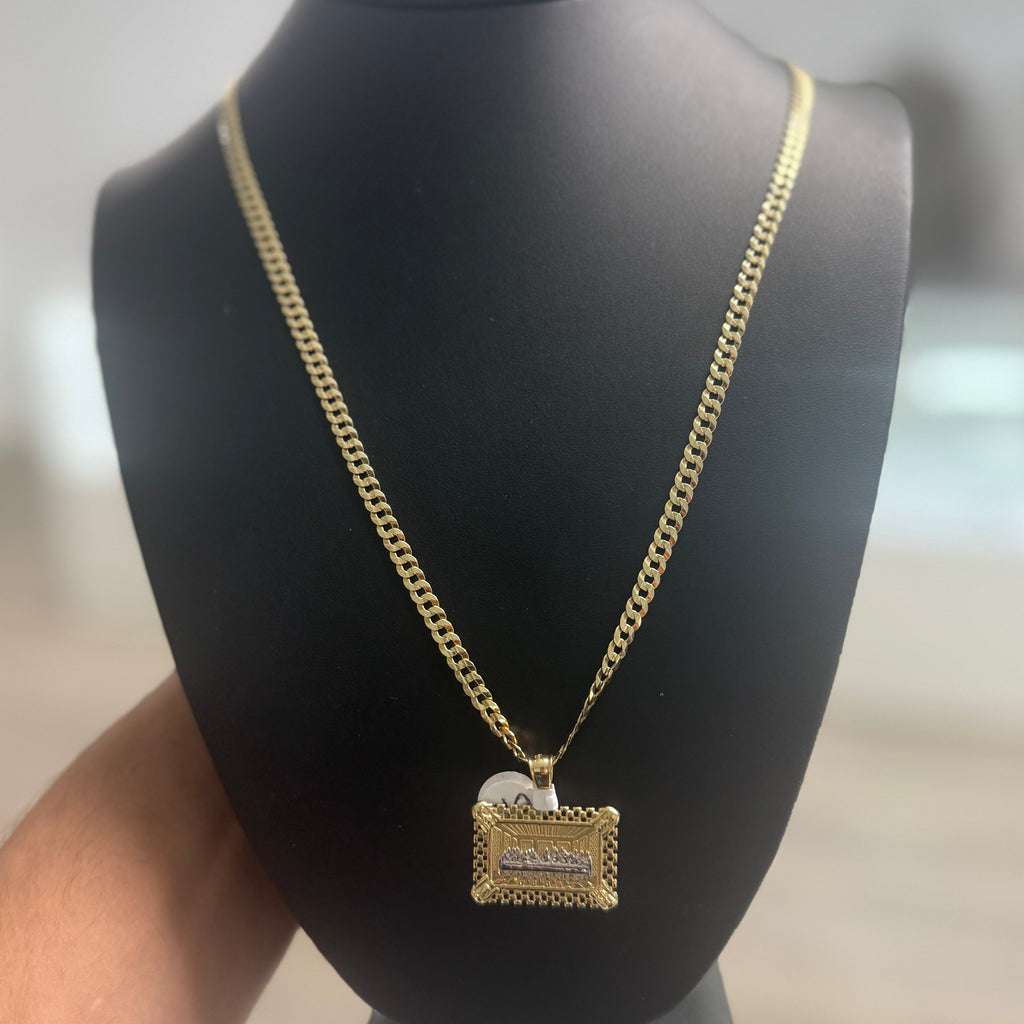 14k Gold Cuban Last Supper Set