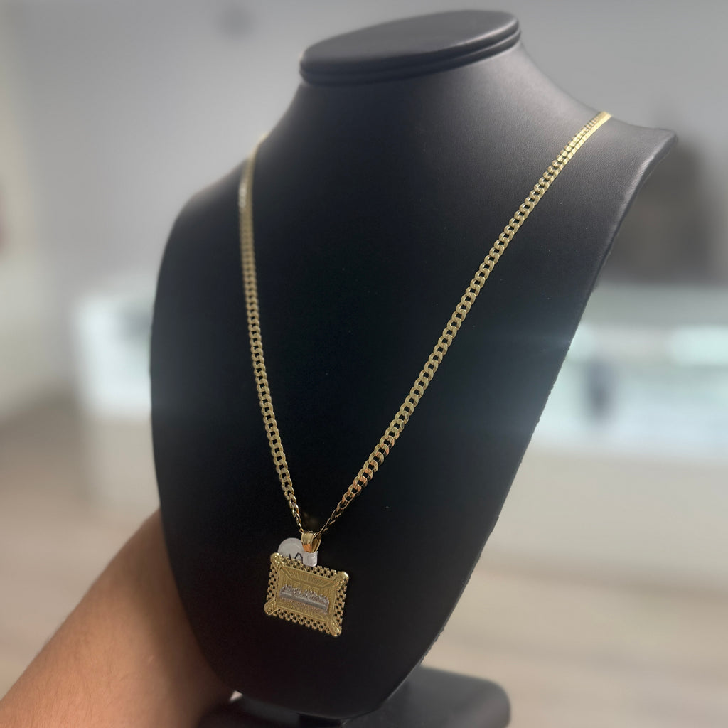 14k Gold Cuban Last Supper Set