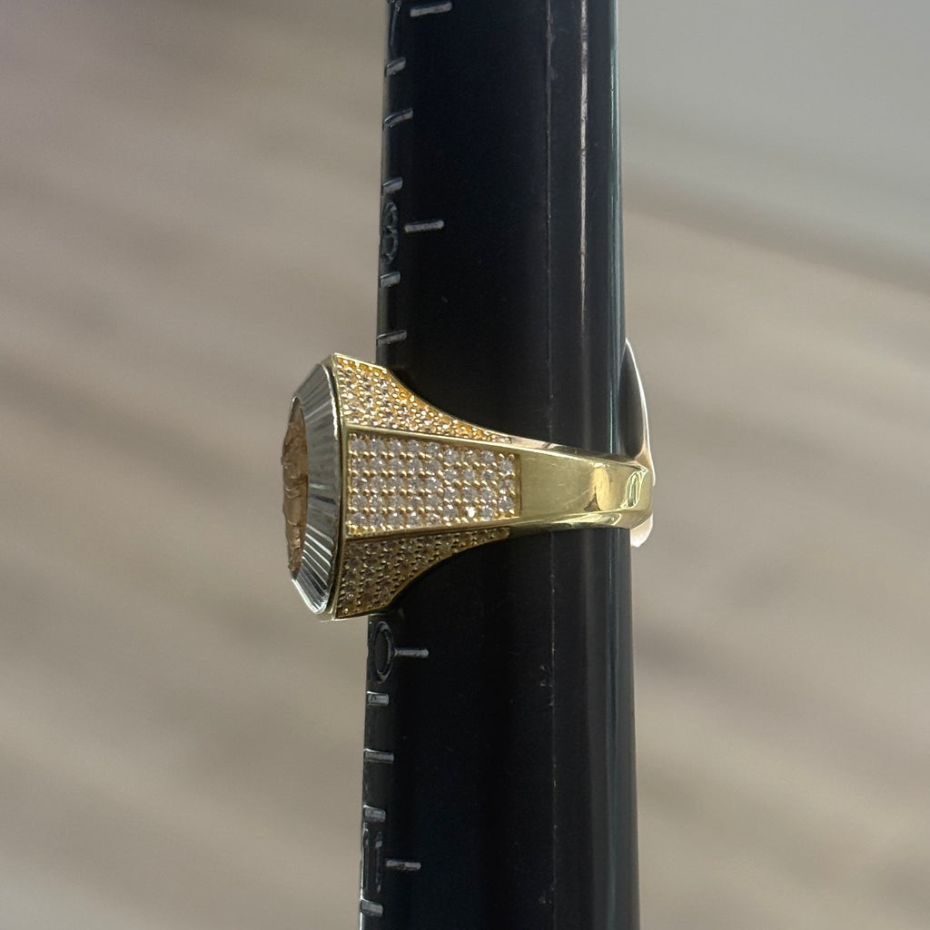 10k 3-Tone San Judas Ring