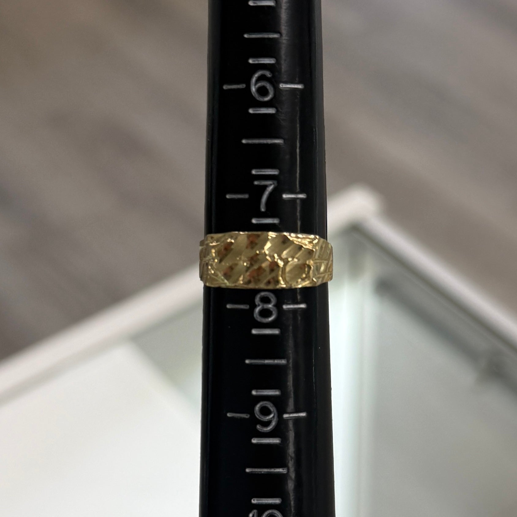 14k Gold Nugget Pinky Ring