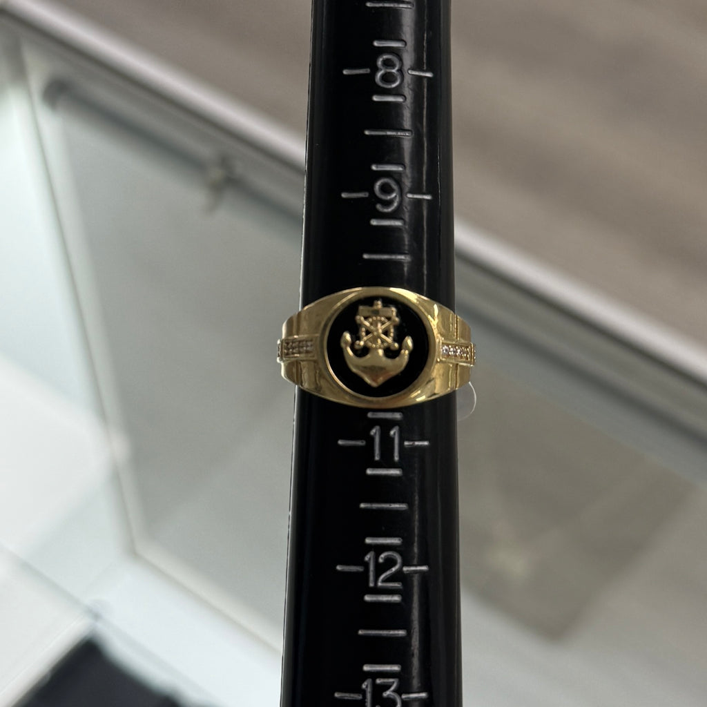 10k Gold Anchor Ring
