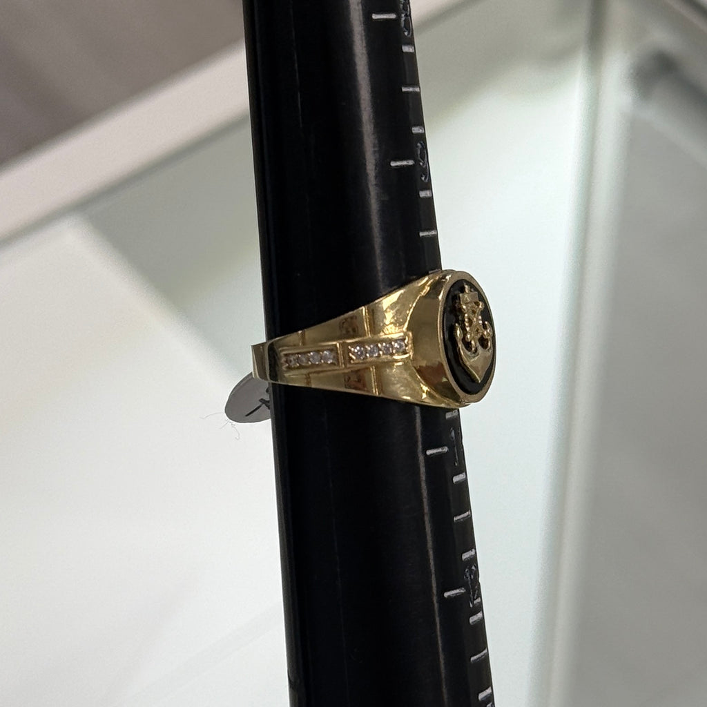 10k Gold Anchor Ring