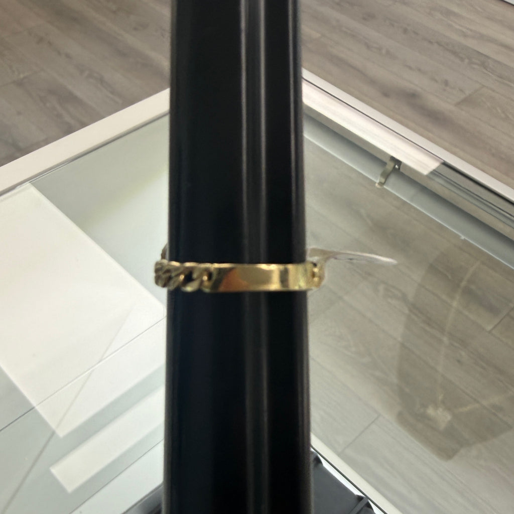 10k Gold Cuban Heart Ring