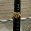 14k Gold Heart Nugget Ring