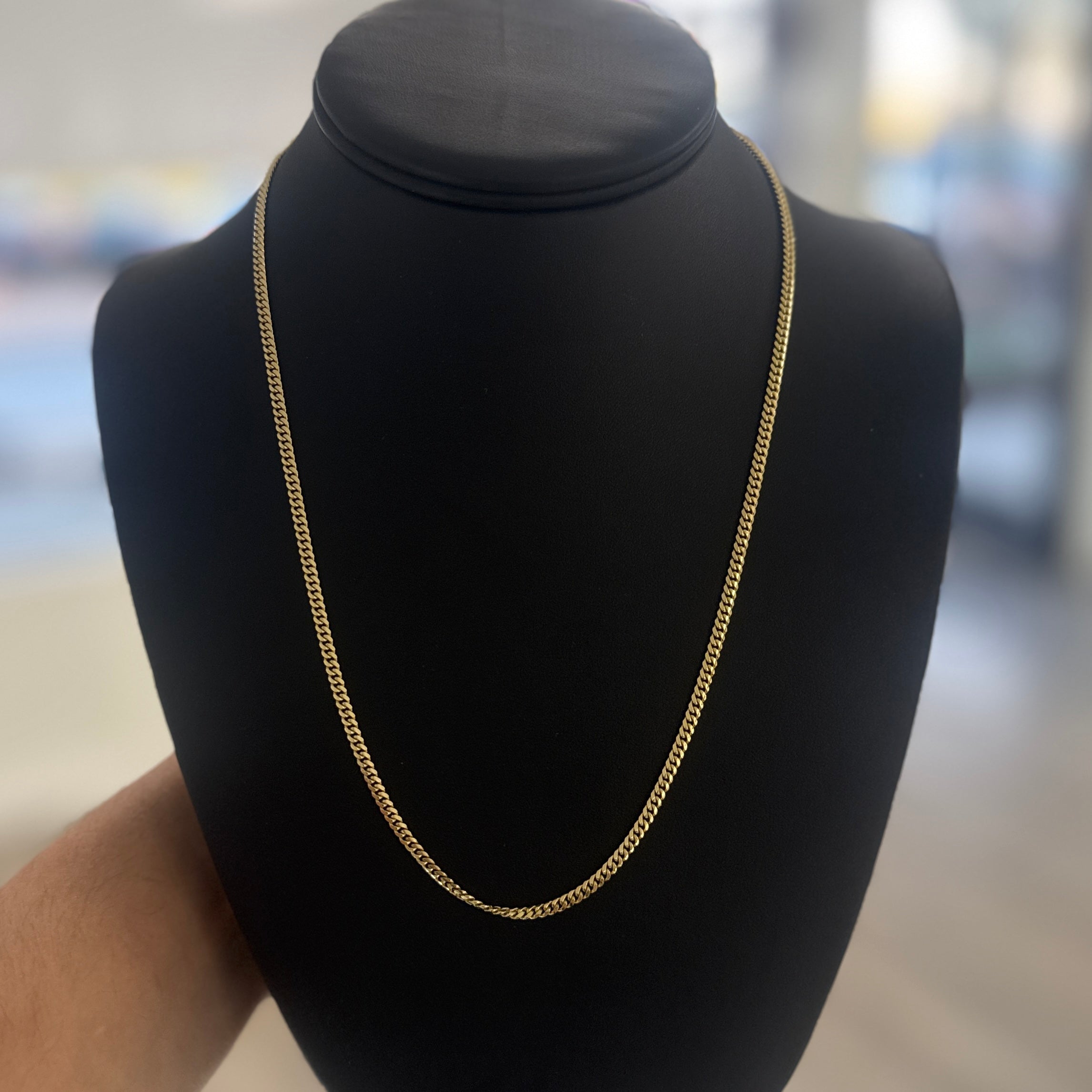 14k Gold 3mm Miami Cuban