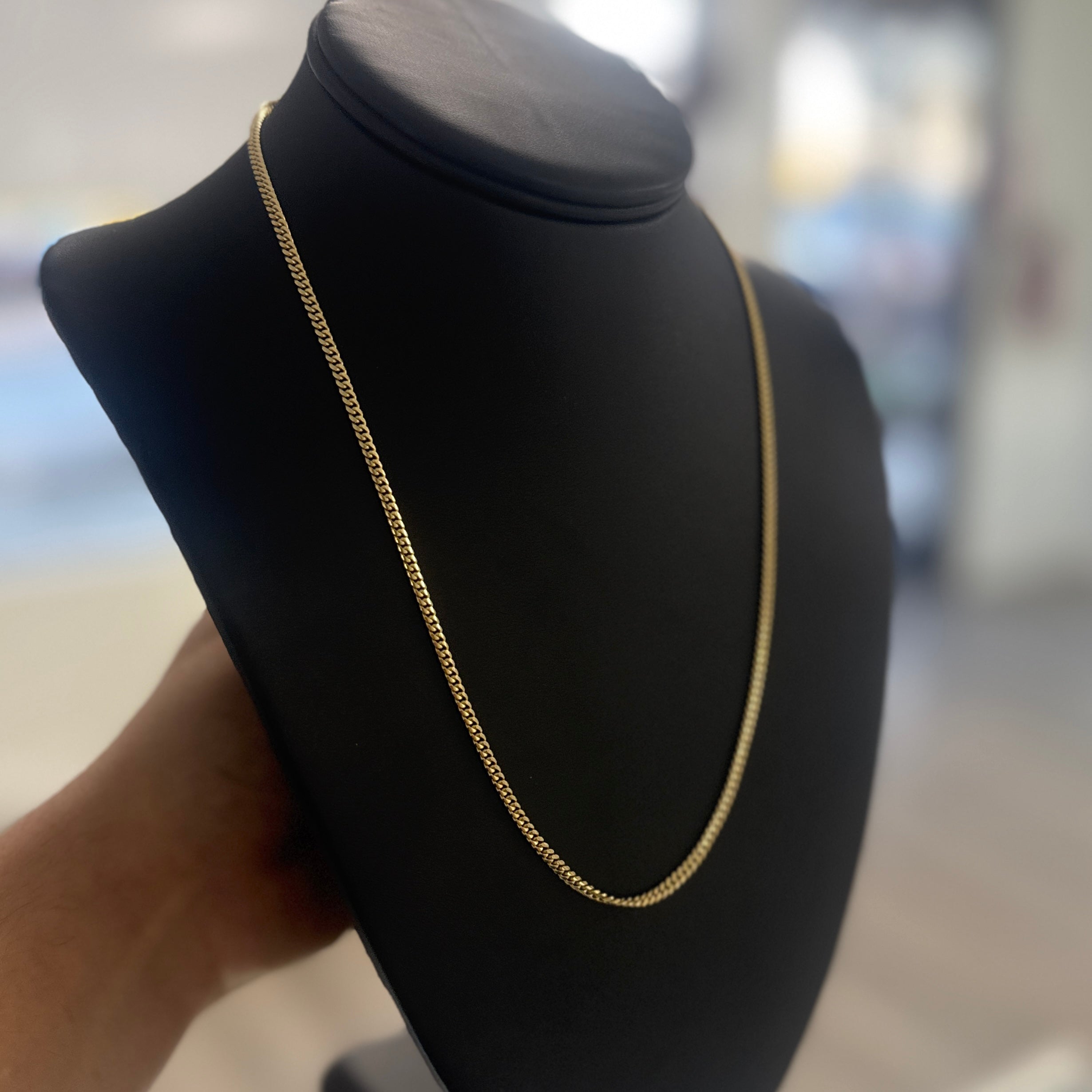 14k Gold 3mm Miami Cuban