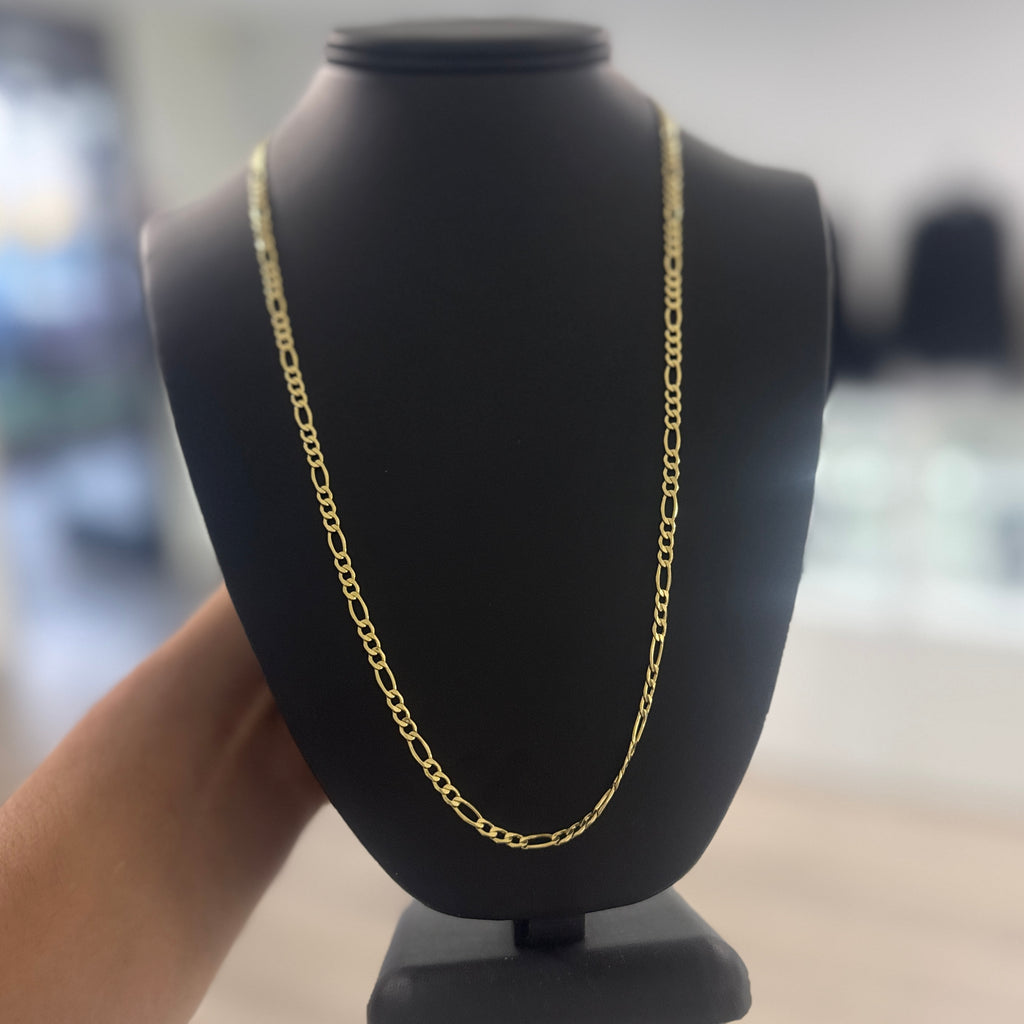 14k Gold 4mm Figaro Chain
